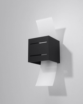 Applique LORETO noir + 1x ampoule LED G9 3000K Warm 4.5W 510lm