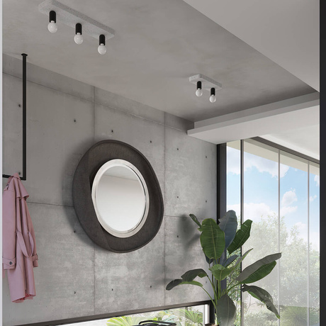 Plafond TAVO 1 + 1x ampoule LED E27 4000K Froid 7,5W 690lm