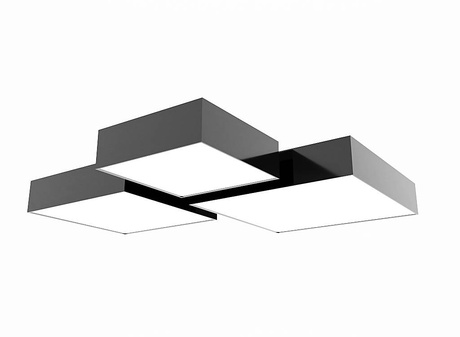 Plafond HORUS 25 GREY + 1x ampoule LED E27 3000K Warm 7.5W 620lm
