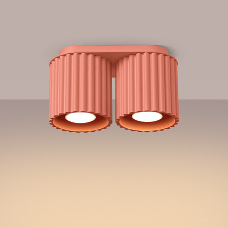 Plafonnier AURA 2 peach GU10