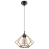 Lampe suspendue POMPELMO en bois naturel