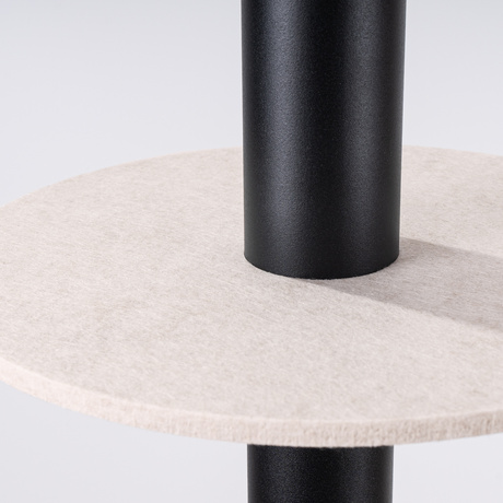 Lampe suspendue PELTA 1 noir/beige