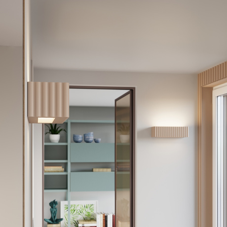 Applique en céramique RIGATA taupe