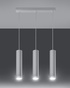 Lampe LED suspendue LAGOS 3 blanche + 3x ampoule LED GU-10 3000K Warm 7W 620lm
