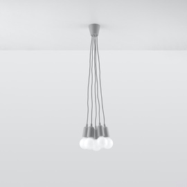 Lampe suspendue DIEGO 5 gris