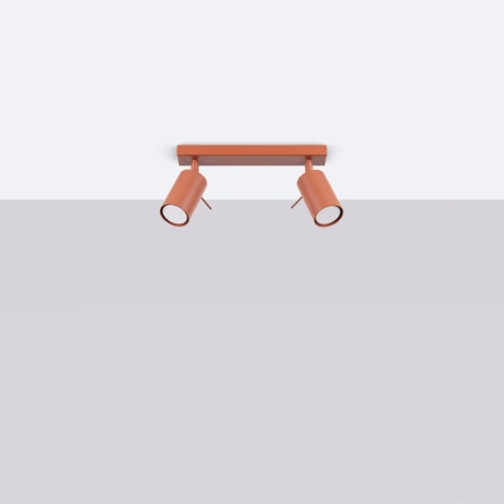 Plafonnier RING 2 rouge ochra