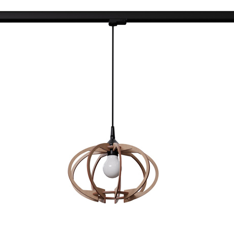 MANDELINO lampe suspendue en bois naturel E27 3000K 7.5W 620lm #B