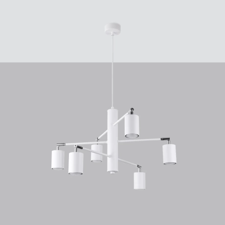 Lustre LEMMI 6 blanc
