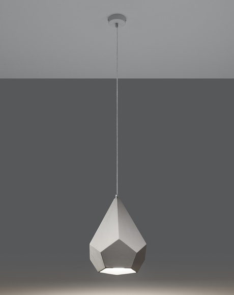 PAVLUS lampe suspendue en céramique blanche + 1x ampoule LED E27 4000K Cold 7,5W 650lm