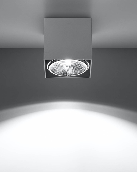 Plafond BLAKE White + 1x ampoule LED GU10 AR111 4000K COLD 10W 850lm