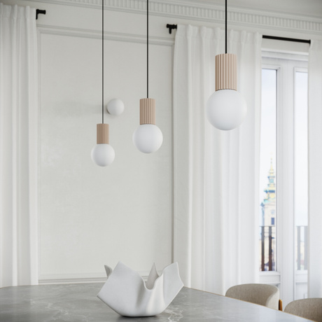Lampe suspendue HALO 3P taupe