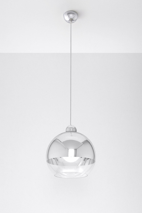 COSMO 25 lampe suspendue chromée + 1x ampoule LED E27 4000K Cold 7,5W 650lm