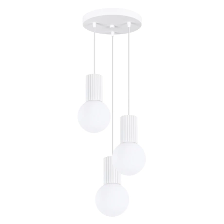 Lampe suspendue HALO 3P blanc