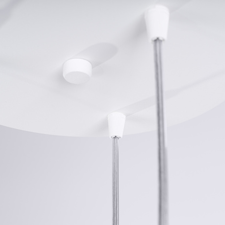 Lampe suspendue LAMI 3P blanc