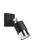 Applique NERO noir/chrome + 1x ampoule LED GU-10 4000K Froid 7W 630lm