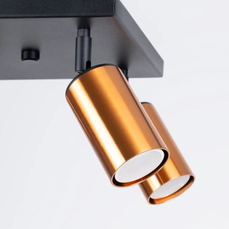 Plafonnier WINX 4 noir/cooper