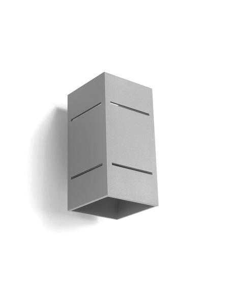 Applique BLOCCO gris + 1x ampoule LED G9 4000K Cold 4.5W 530lm