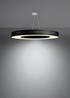 Lustre SATURNO SLIM 90 noir + 8x ampoule LED E27 3000K Warm 7.5W 620lm
