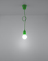 DIEGO 1 lampe suspendue verte + 1x ampoule LED E27 3000K Warm 7,5W 620lm