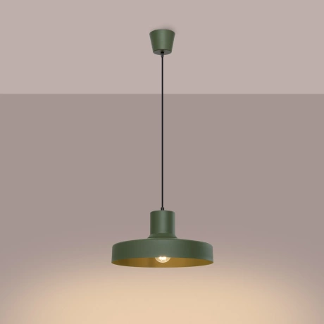 Lampe suspendue BILO vert olive