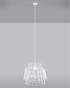 Lampe suspendue GATE blanche + 1x ampoule LED E27 3000K Warm 7.5W 620lm
