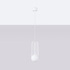 BRINA 1 lampe suspendue blanche + 1x ampoule LED G9 3000K Warm 4.5W 450lm