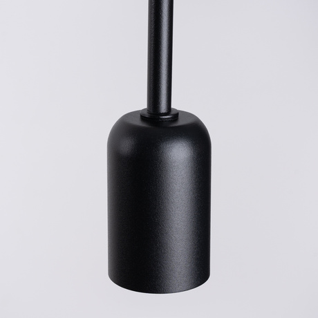 Applique SUPEŁ noire + 1X ampoule LED E27 3000K 7W 760lm