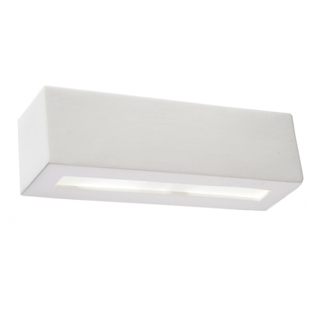 Applique céramique VEGA blanc + 1x ampoule LED E27 4000K Froid 7.5W 650lm