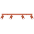 Plafonnier KARBON 4L rouge ocre