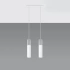 Lampe suspendue BORGIO 2 blanc
