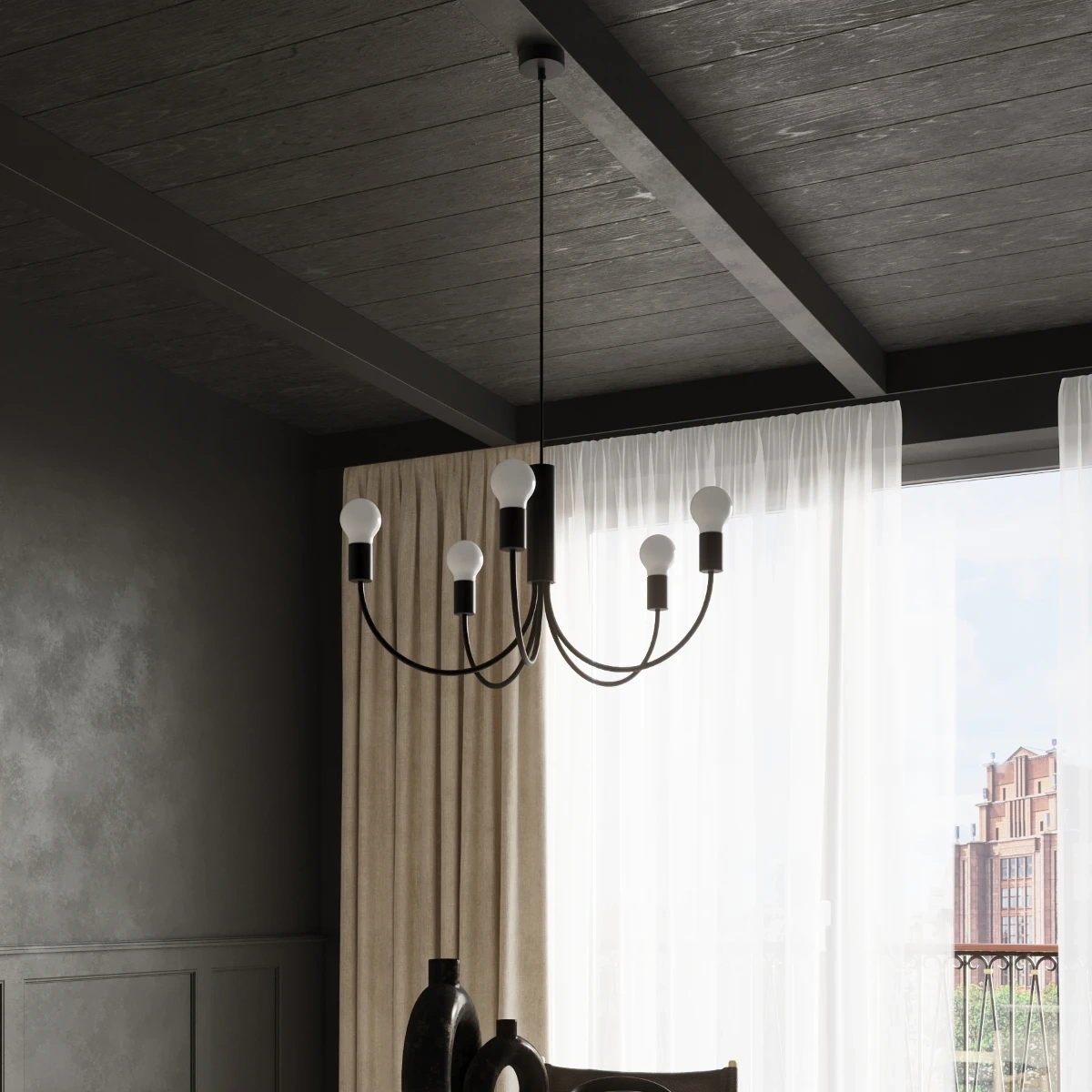 Lustre PICCOLO 5 noir