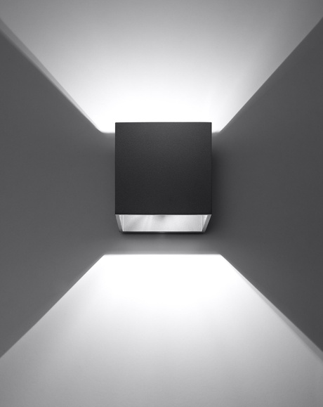 Applique QUAD 1 noire + 1x ampoule LED G9 3000K Warm 4,5W 510lm