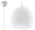 Lampe suspendue BALL blanche + 1x ampoule LED E27 3000K Warm 7,5W 620lm