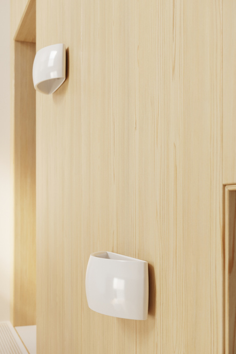 PONTIUS applique laquée blanc brillant + 1x ampoule LED G9 3000K Warm 4.5W 510lm