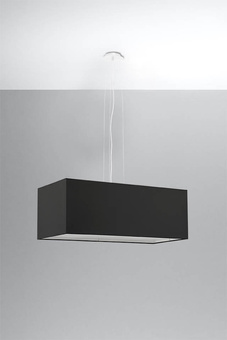 Lustre SANTA BIS 80 noir 3x Ampoule LED E27 4000K Froid 7.5W 650lm