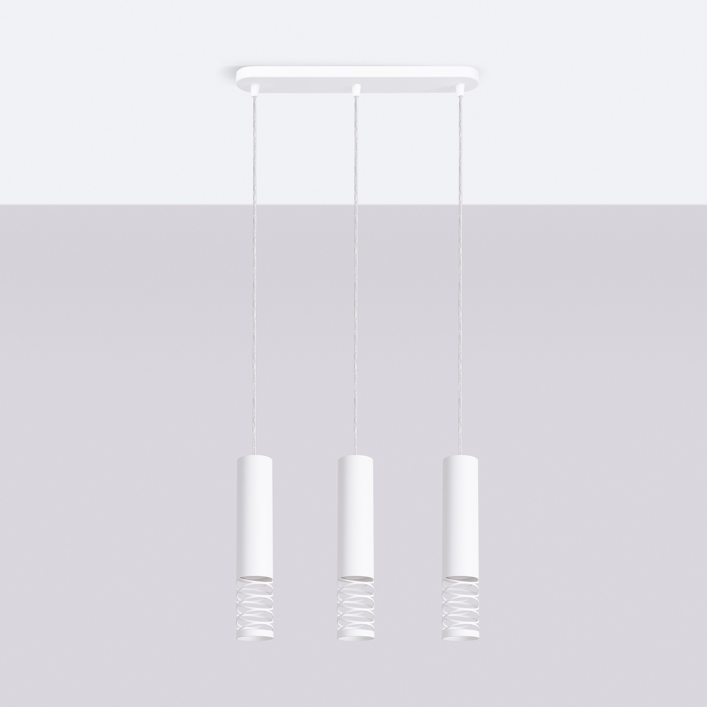 Lampe suspendue LAMI 3L blanc