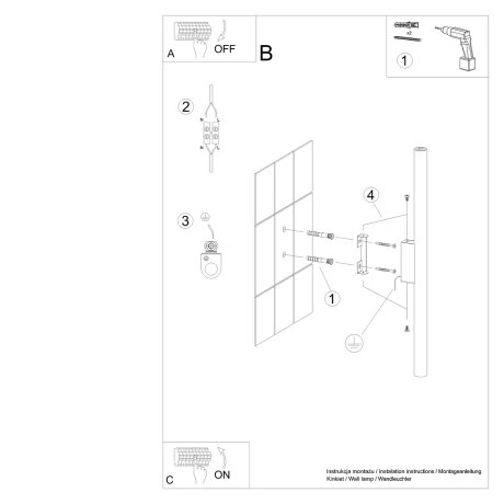 Applique PASTELO 2 blanc