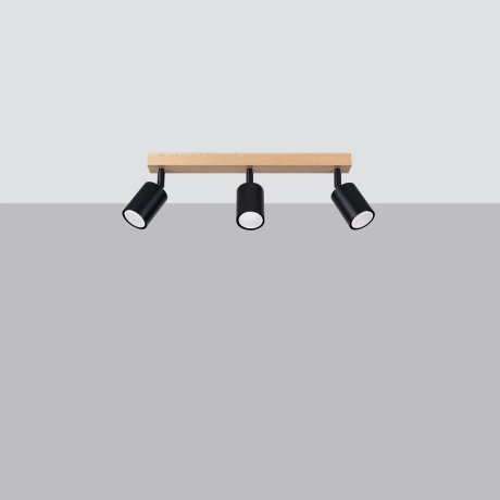 Plafonnier VERDO 3L noir