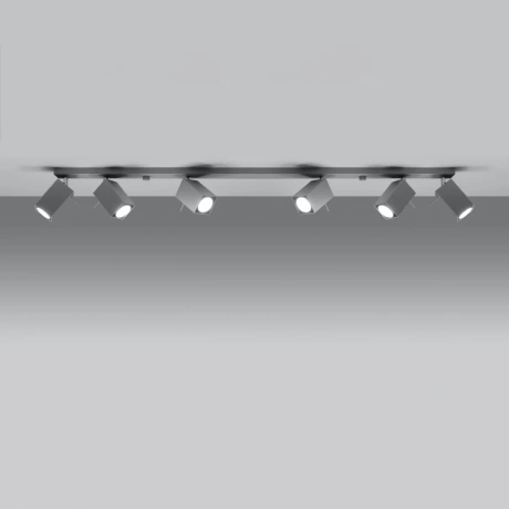 Plafonnier MERIDA 6L gris