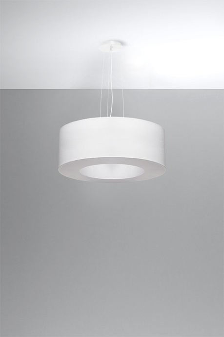Lustre SATURNO 50 blanc + 5x ampoule LED E27 3000K Warm 7.5W 620lm