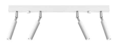 Plafond EYETECH 4 blanc + 4x ampoule LED G9 3000K Warm 4.5W 510lm