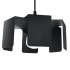Lampe pendante TULIP noir