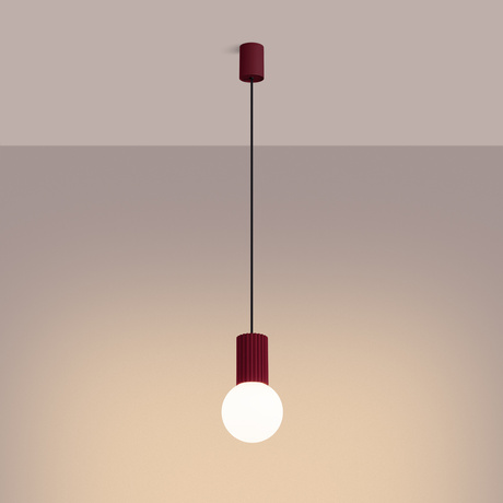 Lampe suspendue HALO 1 bordeaux