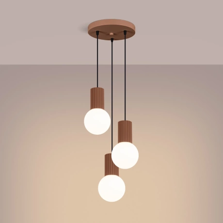 Lampe suspendue HALO 3P moka