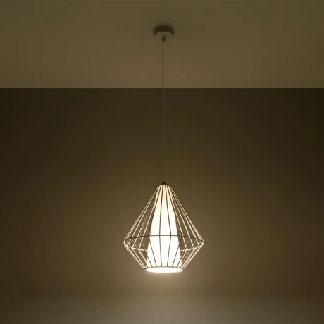 Lampe suspendue DEMI blanc
