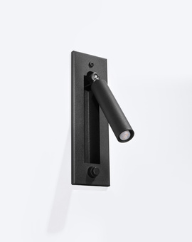 Applique ENIF noire + 1x ampoule LED G9 3000K Warm 4.5W 510lm