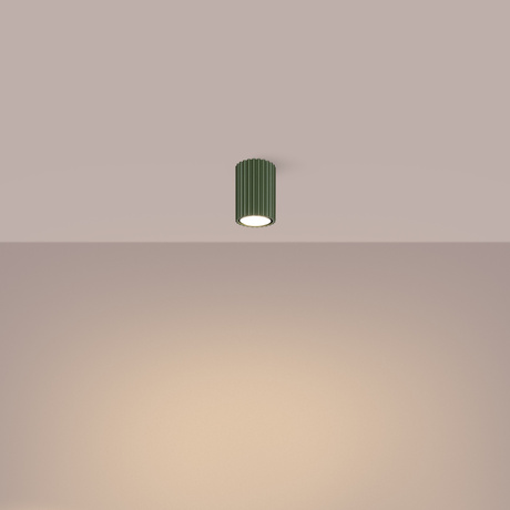 Plafonnier KARBON 10 vert olive