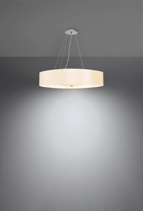 Lustre SKALA 60 blanc + 5x ampoule LED E27 4000K Froid 7.5W 650lm