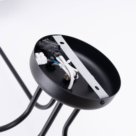 Lustre VECTOR 4 noir + 4X ampoule LED E27 3000K 7W 760lm