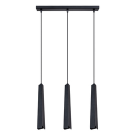 PRYSM Lampe suspendue 3L noire + 3x ampoule LED G9 3000K Warm 4.5W 450lm